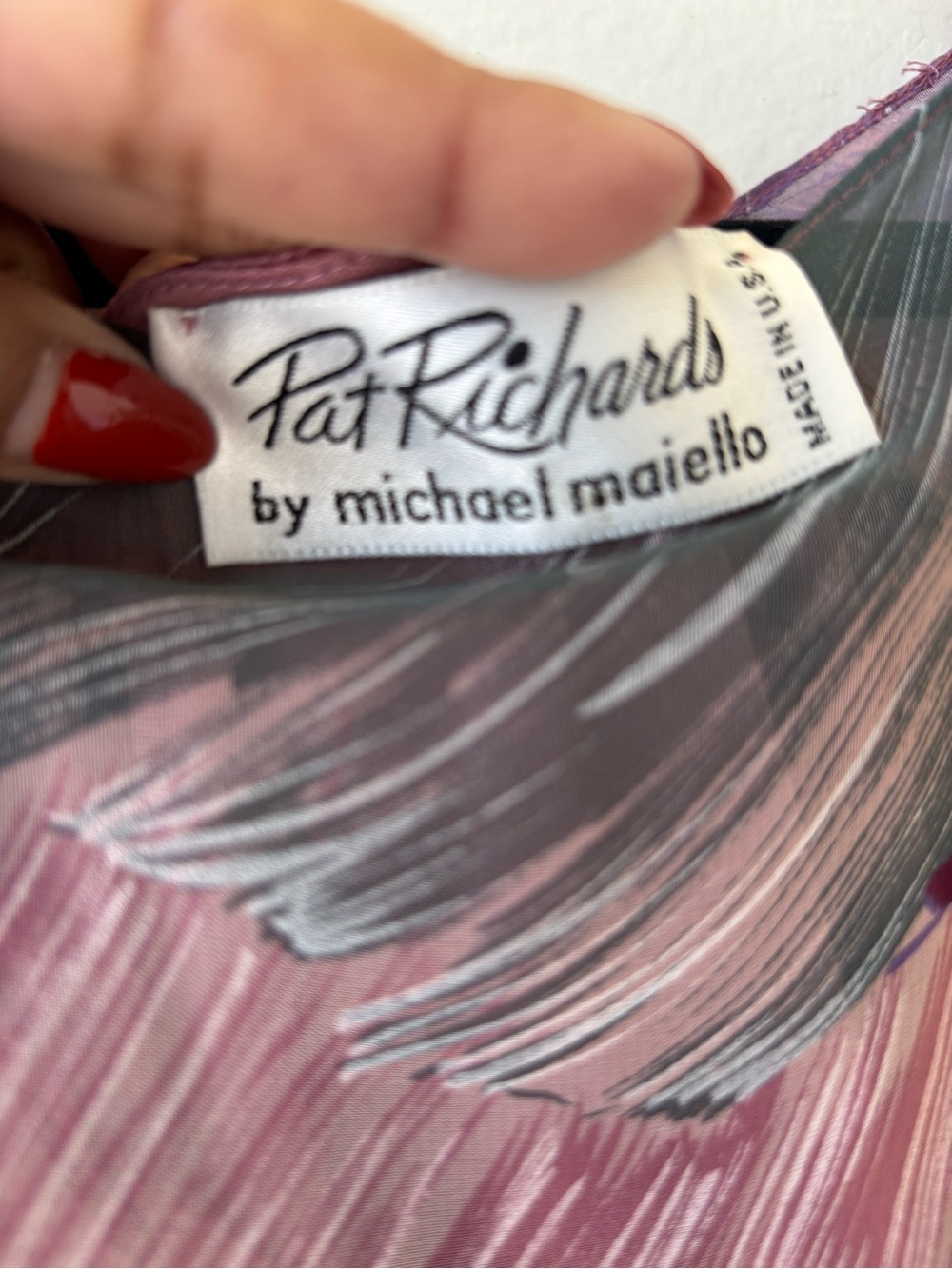 Flowing Pink & Gray Swirl Maxi Dress - Picture 2 of 3